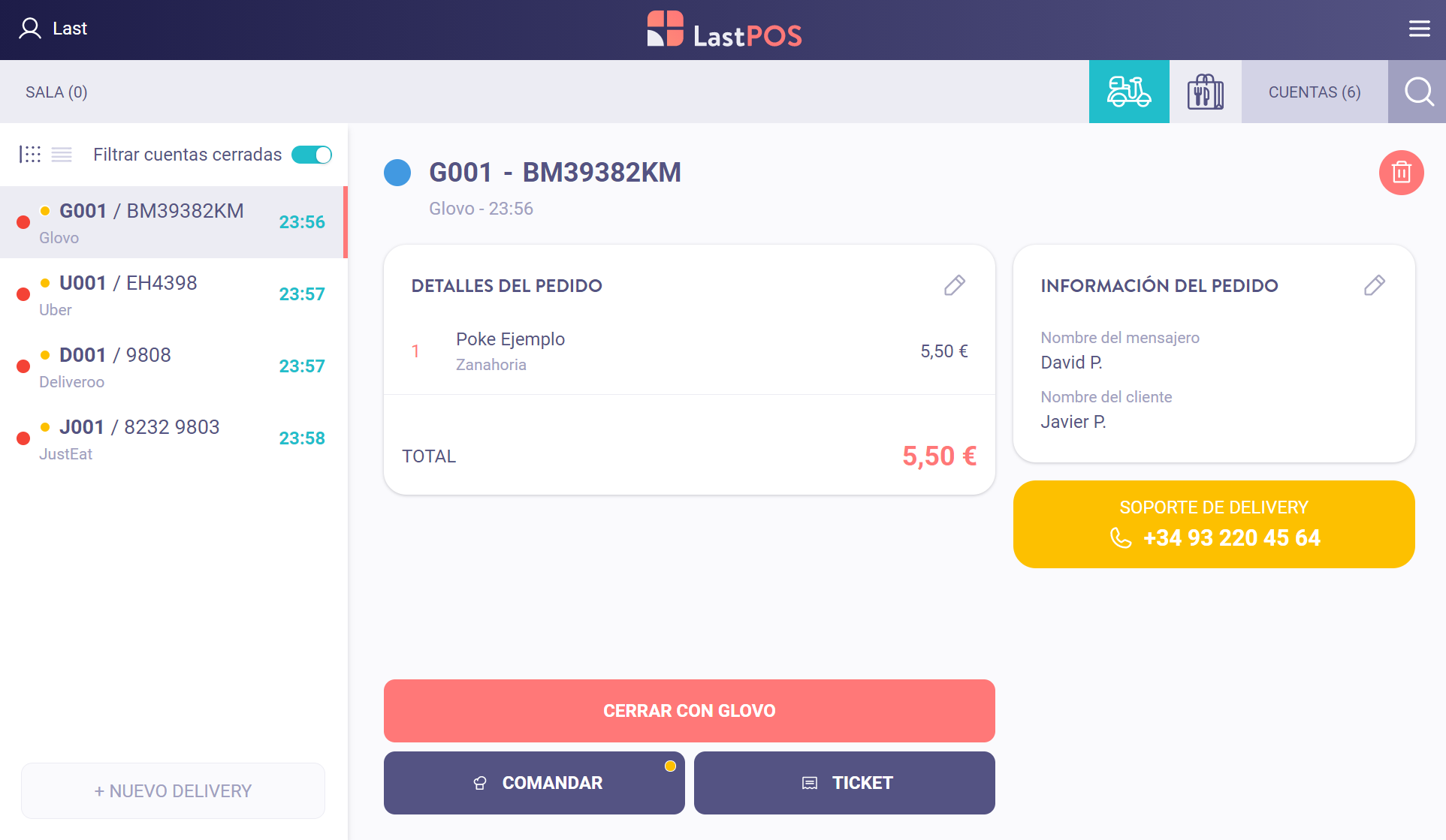 Aprende a usar el delivery Hub de pedidos a domicilio