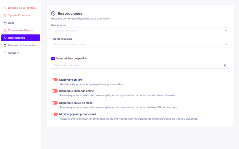 Paso Restricciones